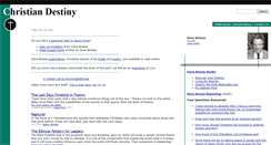 Desktop Screenshot of christiandestiny.org